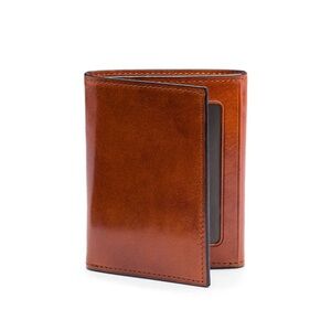 BOSCA Amber Leather Double I.D. Trifold Wallet